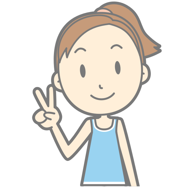 Cartoon girl peace sign | Free SVG
