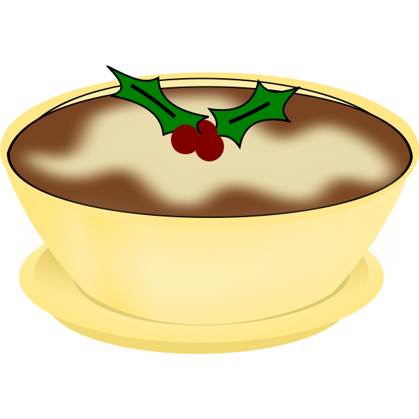 pudding round bowl with footer
