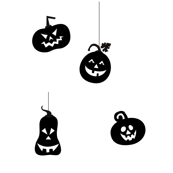 Pumpkins silhouettes