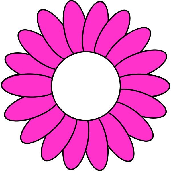 purple daisy hole temp | Free SVG