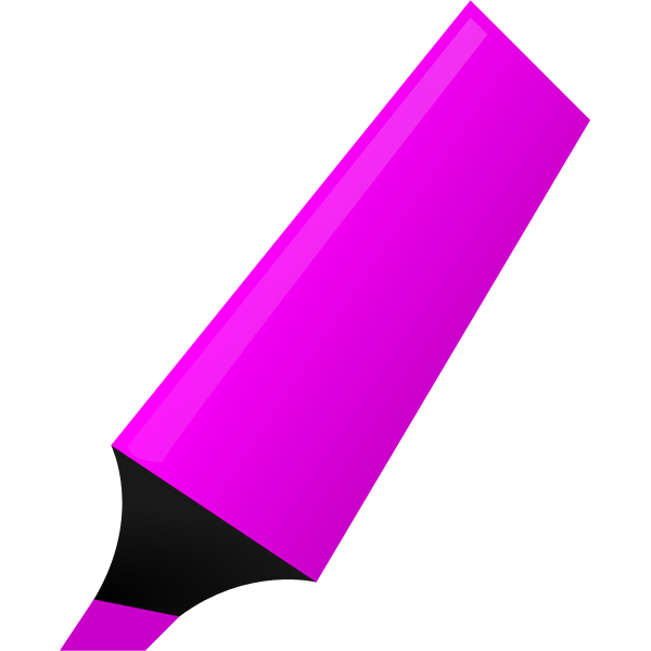 Vector graphics of purple highlighter