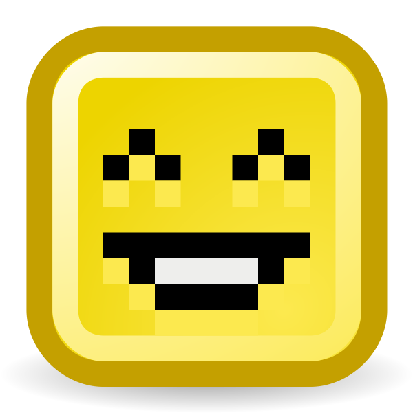 Laughing smiley vector icon