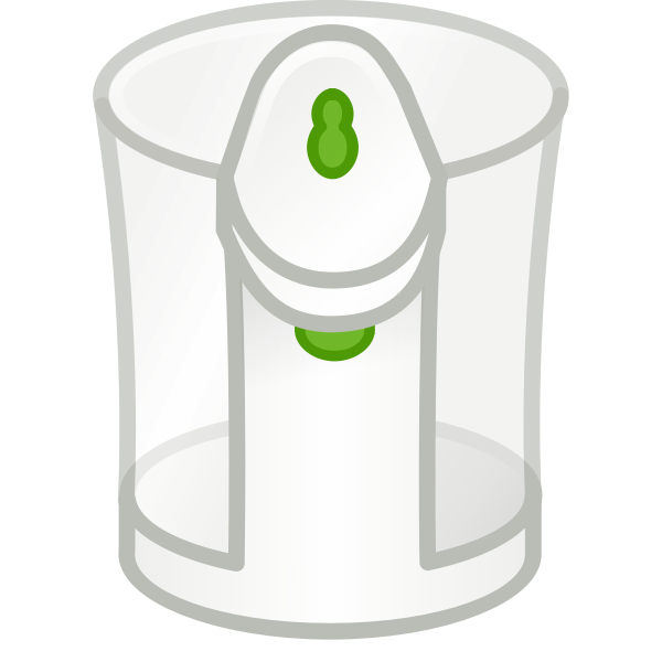 Vector clip art of transparent kettle