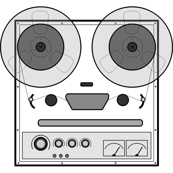 Audio Cassette With Progressive Rock Music Vector Clip Art Free Svg