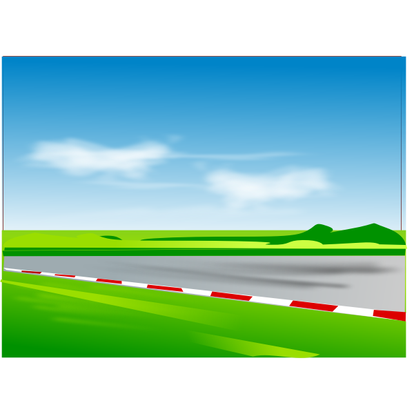 Vector illustration of racing road