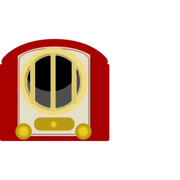 Old Fashioned Radio Device Free Svg