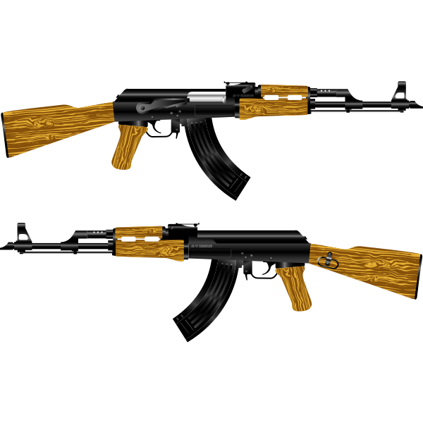 Download AK 47 Rifle Vector Image | Free SVG