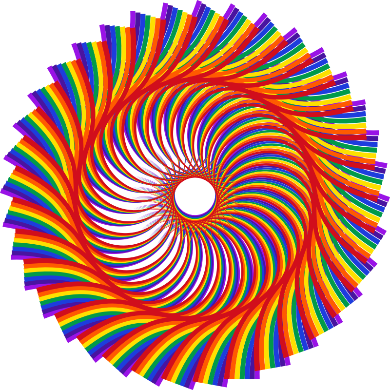 Spiral geometric design element