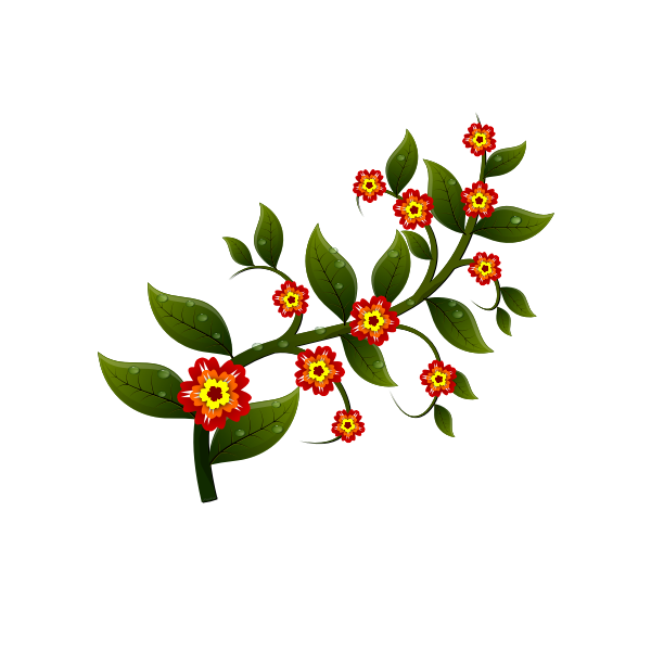 Flowers on a branch