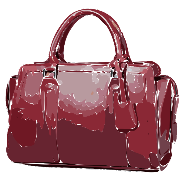 red leather handbag | Free SVG