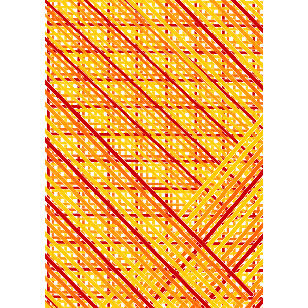 red orange lines across double diagonal