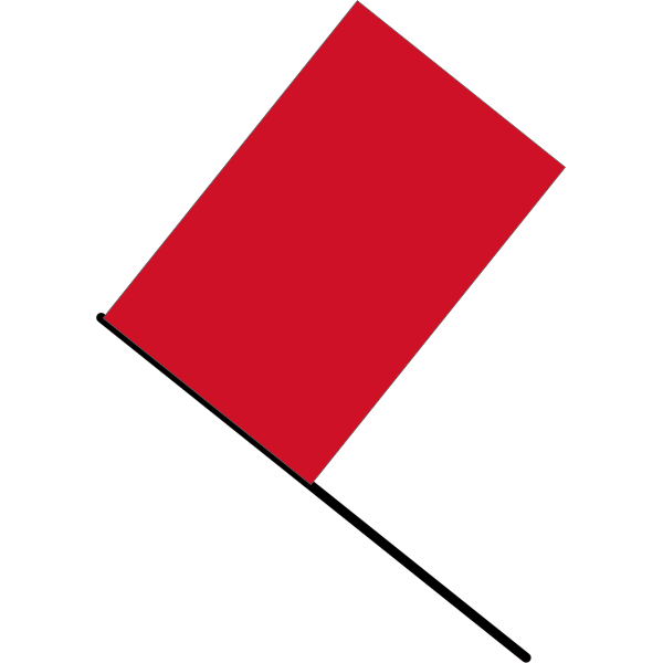 Red flag vector illustration