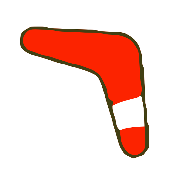 Red boomerang