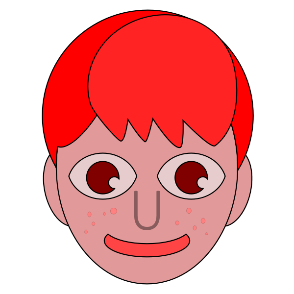 redhead brown