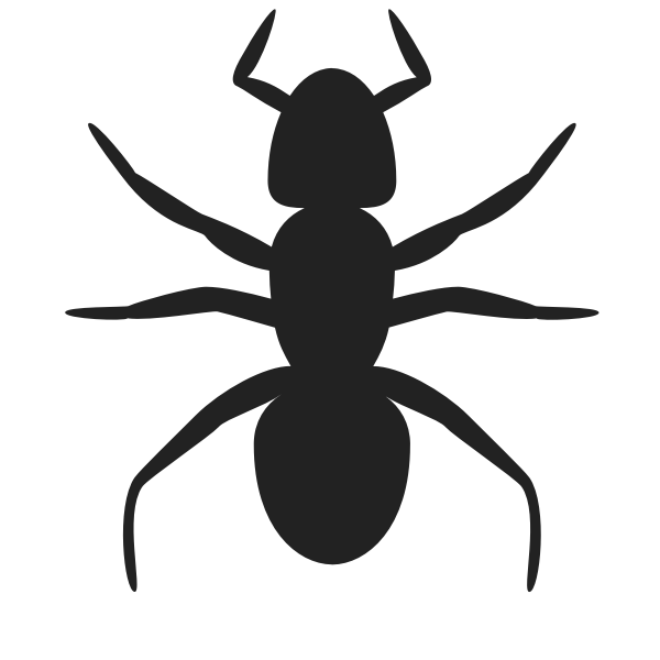 Ant vector silhouette