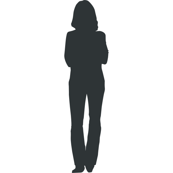 Woman silhouette vector graphics