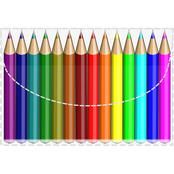 Coloring pencils vector image