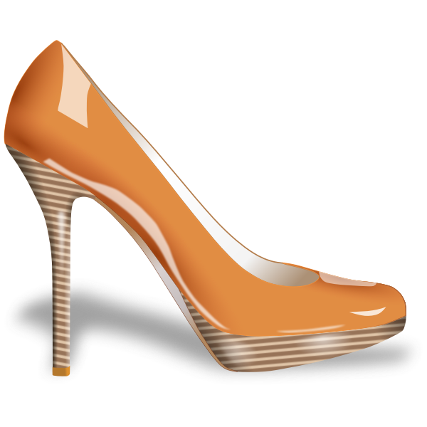Vector image of woman's shoe