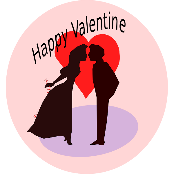 Happy Valentine vector illustration