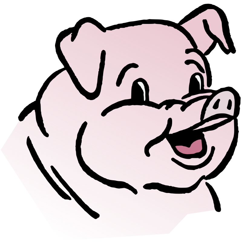 Cartoon pig head | Free SVG