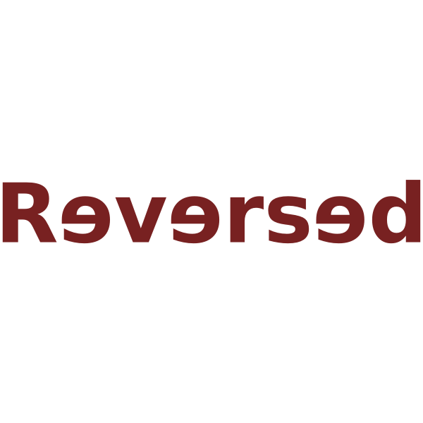 Reverse logotype concept variation