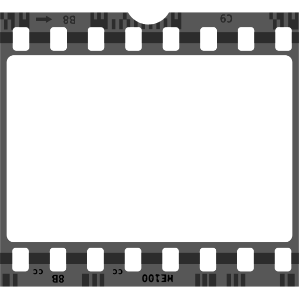 Vector image of blank film strip