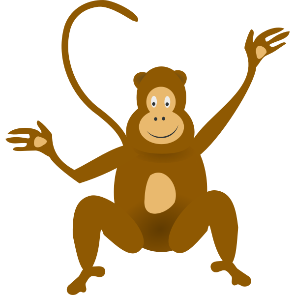 Download Playful monkey | Free SVG
