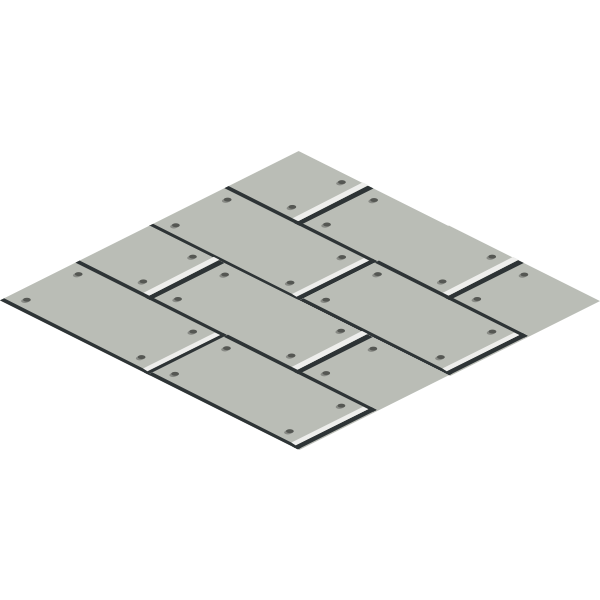Silver floor tiles pattern vector image