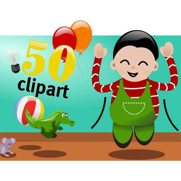 Celebrate 50 clipart vector image