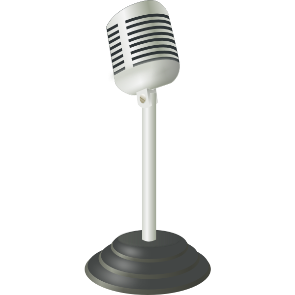 Microphone vector image
