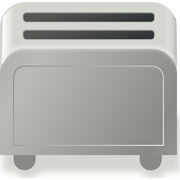 Vector image of simple toaster