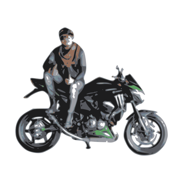 Motocycle rider