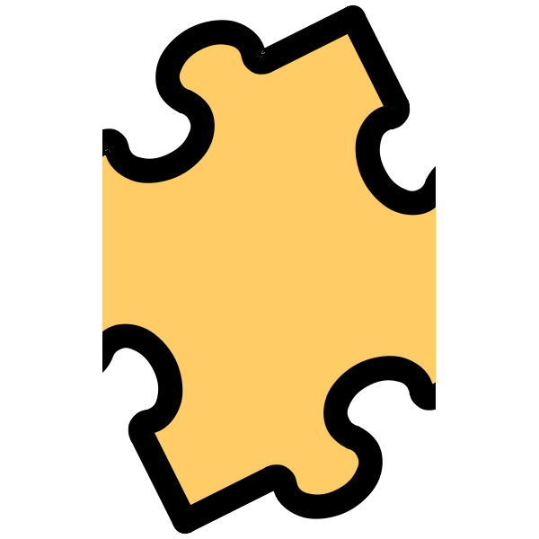 Neverending jigsaw puzzle piece