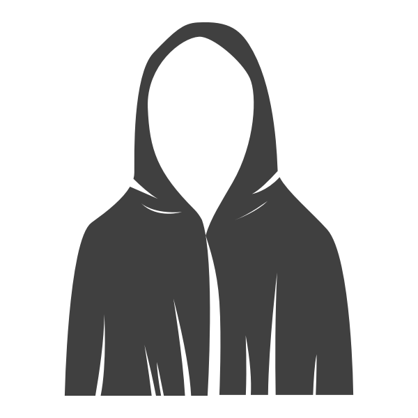 Black robe vector image