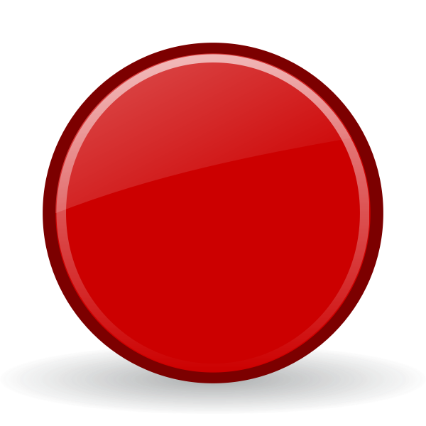 Arena telex Aviation Vector graphics of red record button with a shadow | Free SVG