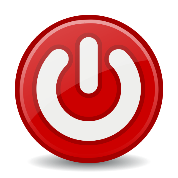 Shutdown Button Icon Free SVG