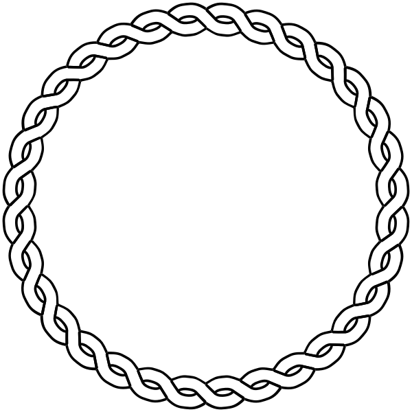 Download rope border circle | Free SVG