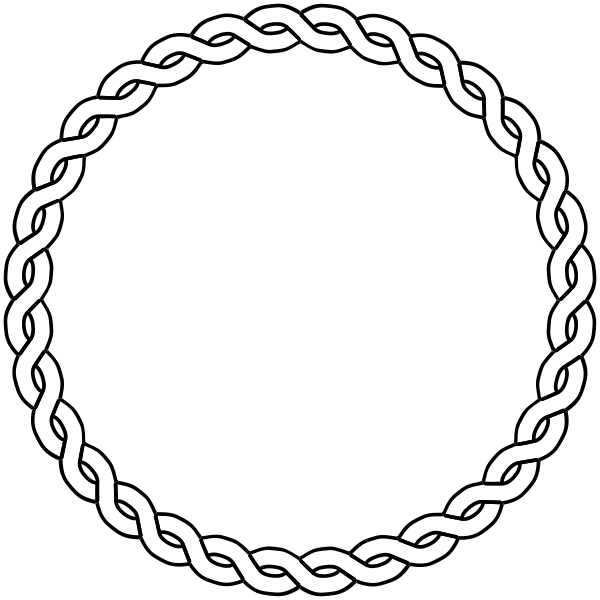 rope border circle | Free SVG