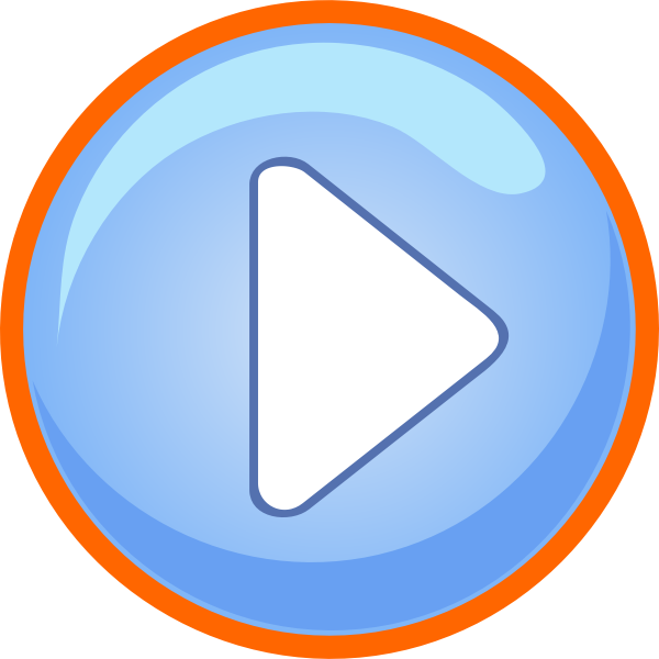 Blue and orange play button