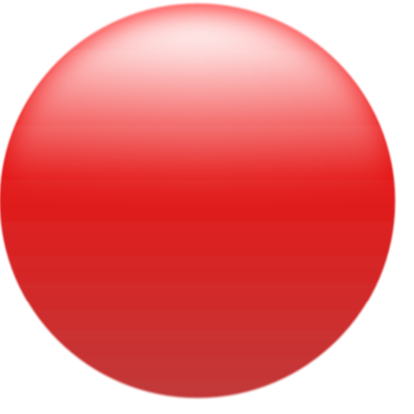 Simple Glossy Circle Button Red