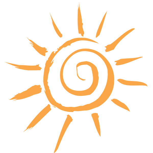 simple sun motif