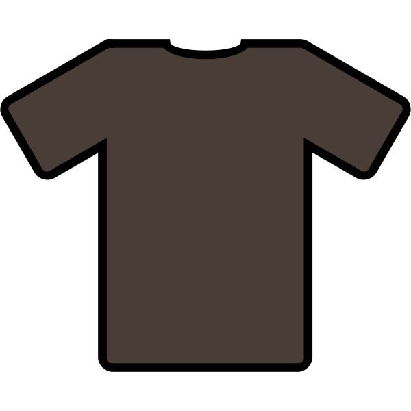 Brown-shirt vector image