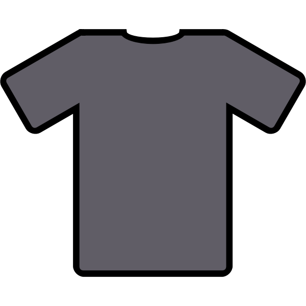 Gray t-shirt vector image | Free SVG
