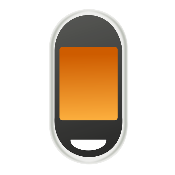 Touch screen cellphone vector icon