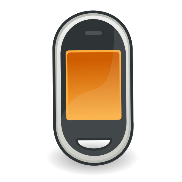 Touchscreen mobile phone vector icon