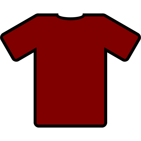 Red t-shirt vector graphics