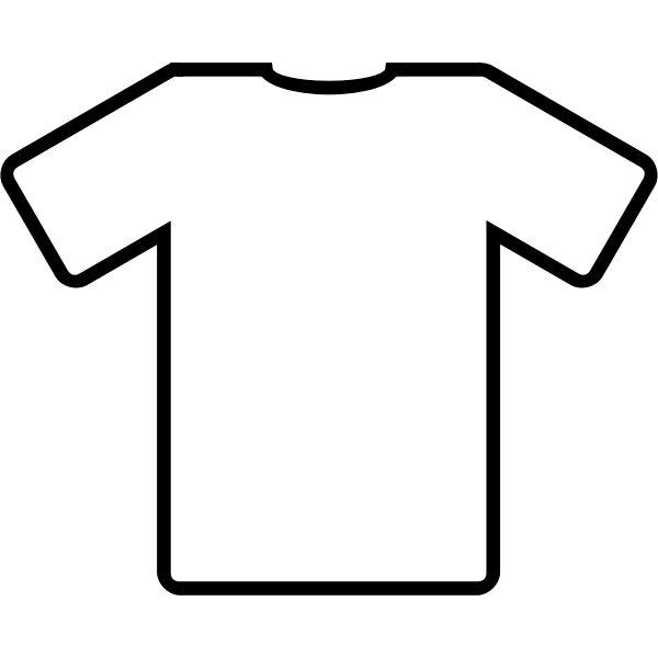 White t-shirt vector clip art