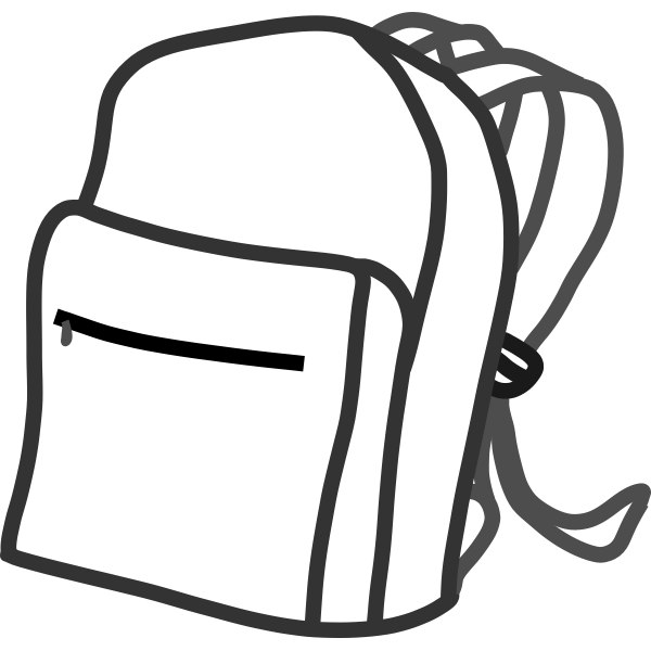 Backpack vector image