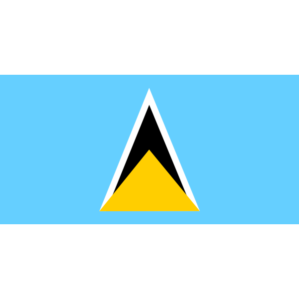 Flag Of Saint Lucia Free Svg