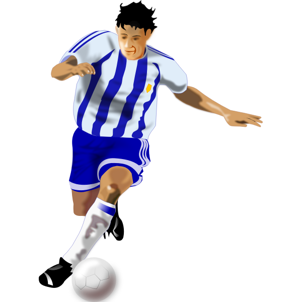 Soccer player vector image